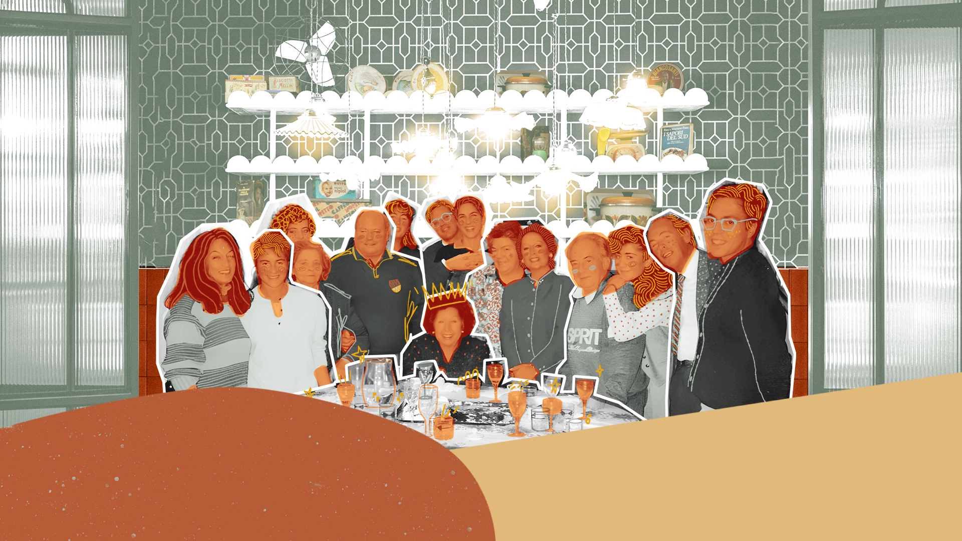 Book the Cucina di Nonna decorative background
